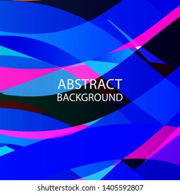 Abstract multicolor wave background. - vector