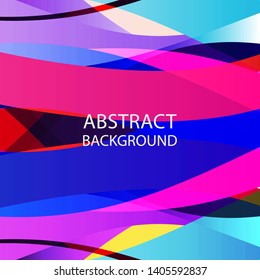 Abstract multicolor wave background. - vector