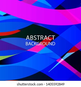 Abstract multicolor wave background. - vector
