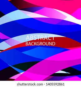 Abstract multicolor wave background. - vector