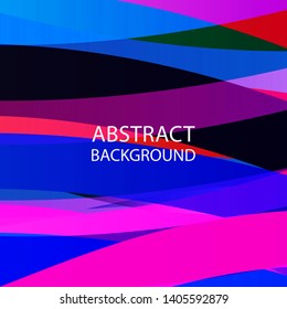 Abstract multicolor wave background. - vector