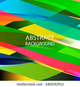 Abstract multicolor wave background. - vector