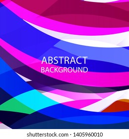 Abstract multicolor wave background. - vector