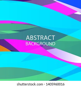 Abstract multicolor wave background. - vector