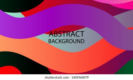 Abstract multicolor wave background. - vector