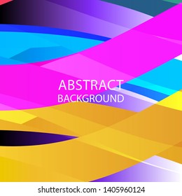 Abstract multicolor wave background. - vector