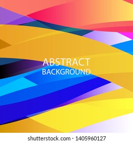 Abstract multicolor wave background. - vector