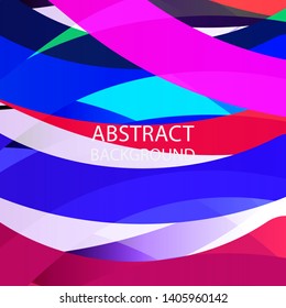 Abstract multicolor wave background. - vector