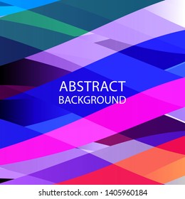 Abstract multicolor wave background. - vector
