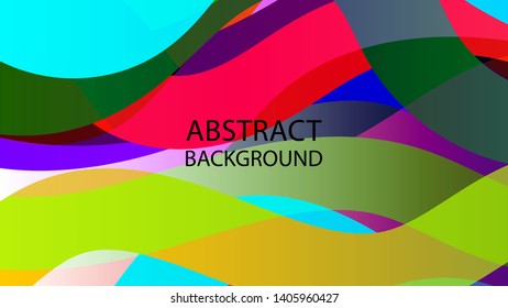 Abstract multicolor wave background. - vector