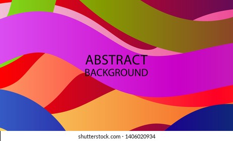 Abstract multicolor wave background. - vector