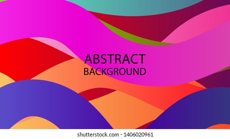 Abstract multicolor wave background. - vector