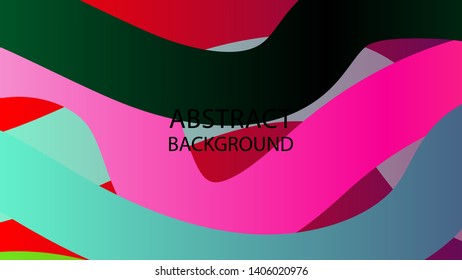 Abstract multicolor wave background. - vector