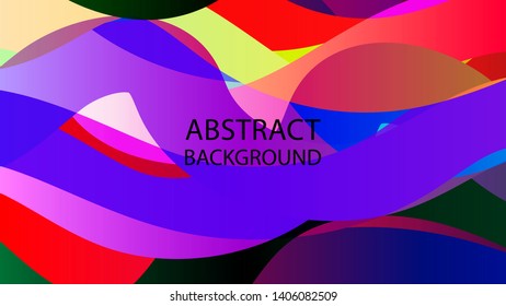 Abstract multicolor wave background. - vector