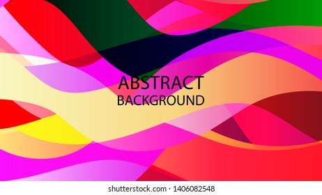 Abstract multicolor wave background. - vector