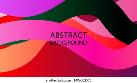 Abstract multicolor wave background. - vector