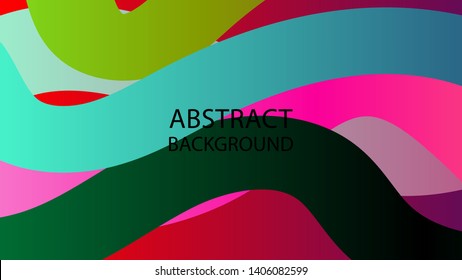Abstract multicolor wave background. - vector