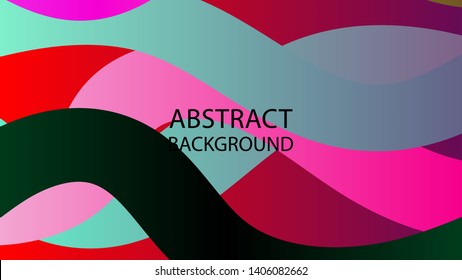 Abstract multicolor wave background. - vector