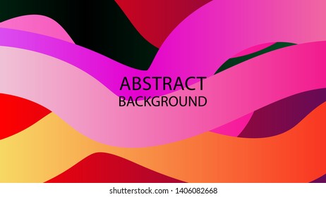 Abstract multicolor wave background. - vector