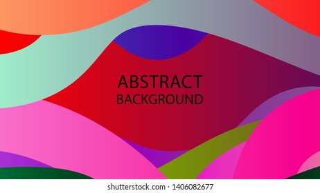 Abstract multicolor wave background. - vector