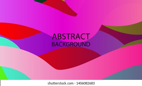 Abstract multicolor wave background. - vector