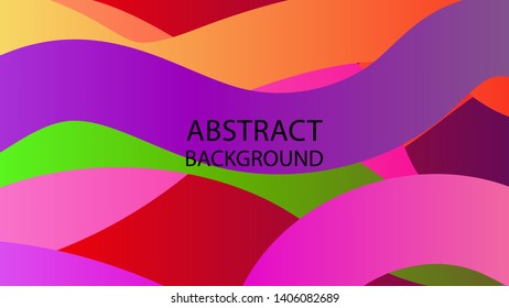 Abstract multicolor wave background. - vector