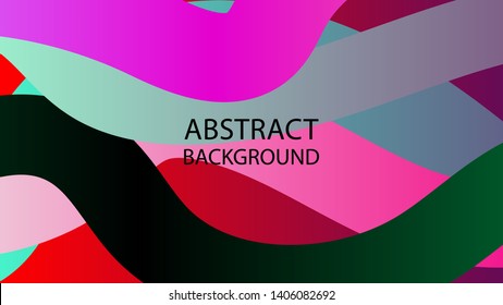 Abstract multicolor wave background. - vector
