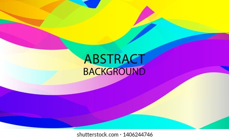 Abstract multicolor wave background. - vector