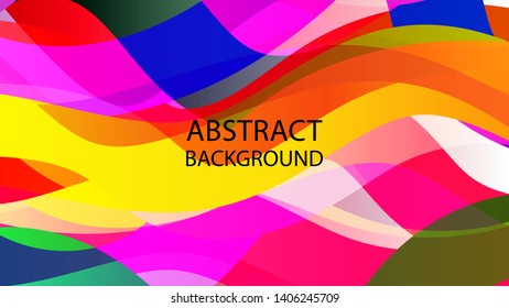Abstract multicolor wave background. - vector