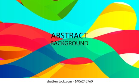 Abstract multicolor wave background. - vector