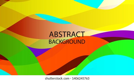 Abstract multicolor wave background. - vector