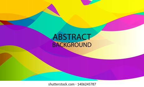 Abstract multicolor wave background. - vector