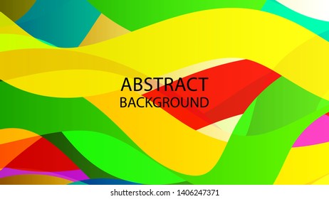 Abstract multicolor wave background. - vector