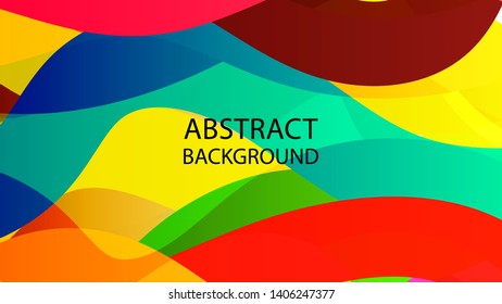 Abstract multicolor wave background. - vector