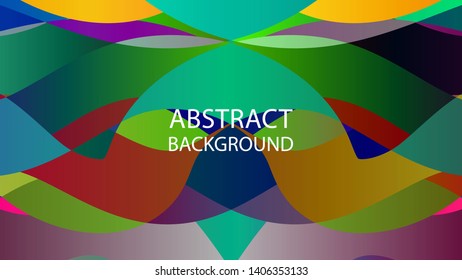 Abstract multicolor wave background. - vector