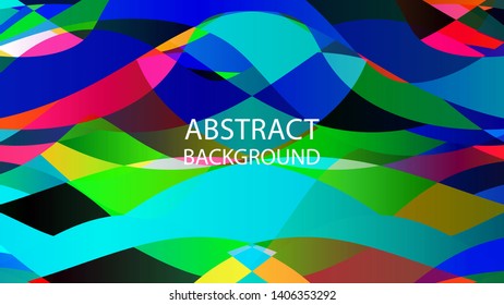 Abstract multicolor wave background. - vector