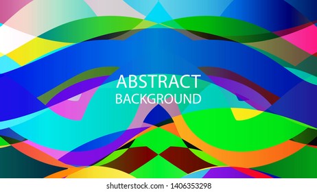 Abstract multicolor wave background. - vector