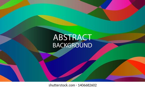 Abstract multicolor wave background. - vector