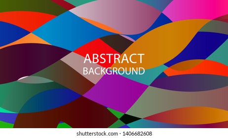 Abstract multicolor wave background. - vector