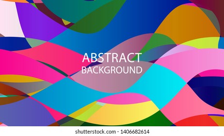 Abstract multicolor wave background. - vector