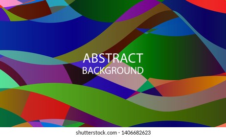 Abstract multicolor wave background. - vector