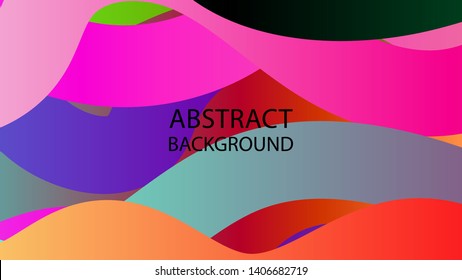 Abstract multicolor wave background. - vector