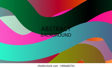 Abstract multicolor wave background. - vector