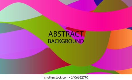 Abstract multicolor wave background. - vector