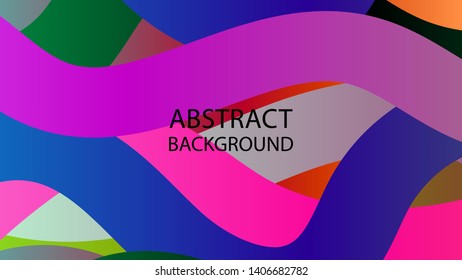 Abstract multicolor wave background. - vector