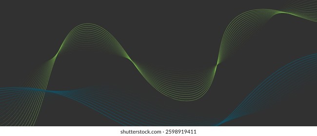 abstract multicolor wave vector background 