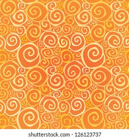 Abstract multicolor wavy background in 1960s fabric style.