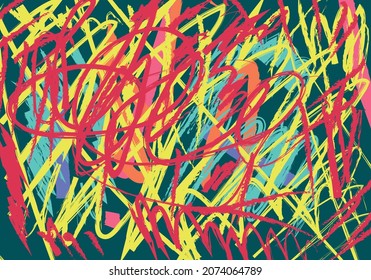 Abstract multicolored art Vector eps 10
