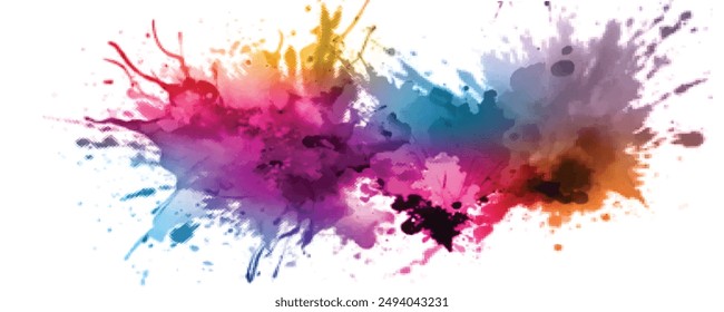 Abstractas fondo multicolor. Mezcla de pinturas de acuarela. Ilustración vectorial para el diseño. Fondo de la cubierta, fondo de la invitación, diseño del embalaje, dibujos de la pared, tela e impresión.