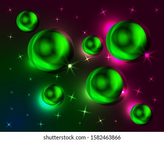 Abstract multicolored background with bokeh defocused lights